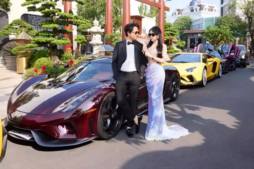 Hoàng Kim Khánh "show hàng" dàn siêu xe trăm tỷ tại Bảo Lộc