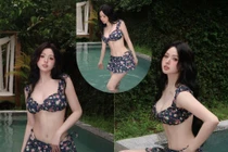 "Phú bà" Tâm Tít tạo dáng bên hồ bơi khoe vóc dáng điểm 10