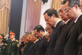 Trọng thể lễ viếng nguyên Chủ tịch nước Trần Đức Lương tại TP HCM