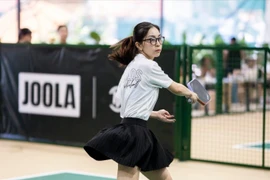 Nhan sắc Nhật Lê chơi pickleball: Mộc mạc nhưng vẫn cuốn hút